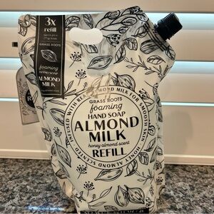 Grass Roots Foaming Hand Soap Almond Milk Honey Almond Scent Refill 67.62 oz